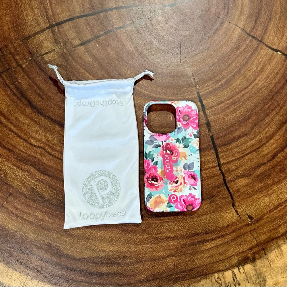 Loopy Case Pink Floral iPhone 14 Pro